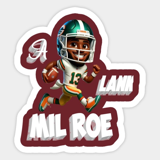 A Lank Milroe America football Sticker by Nizar clothing store 